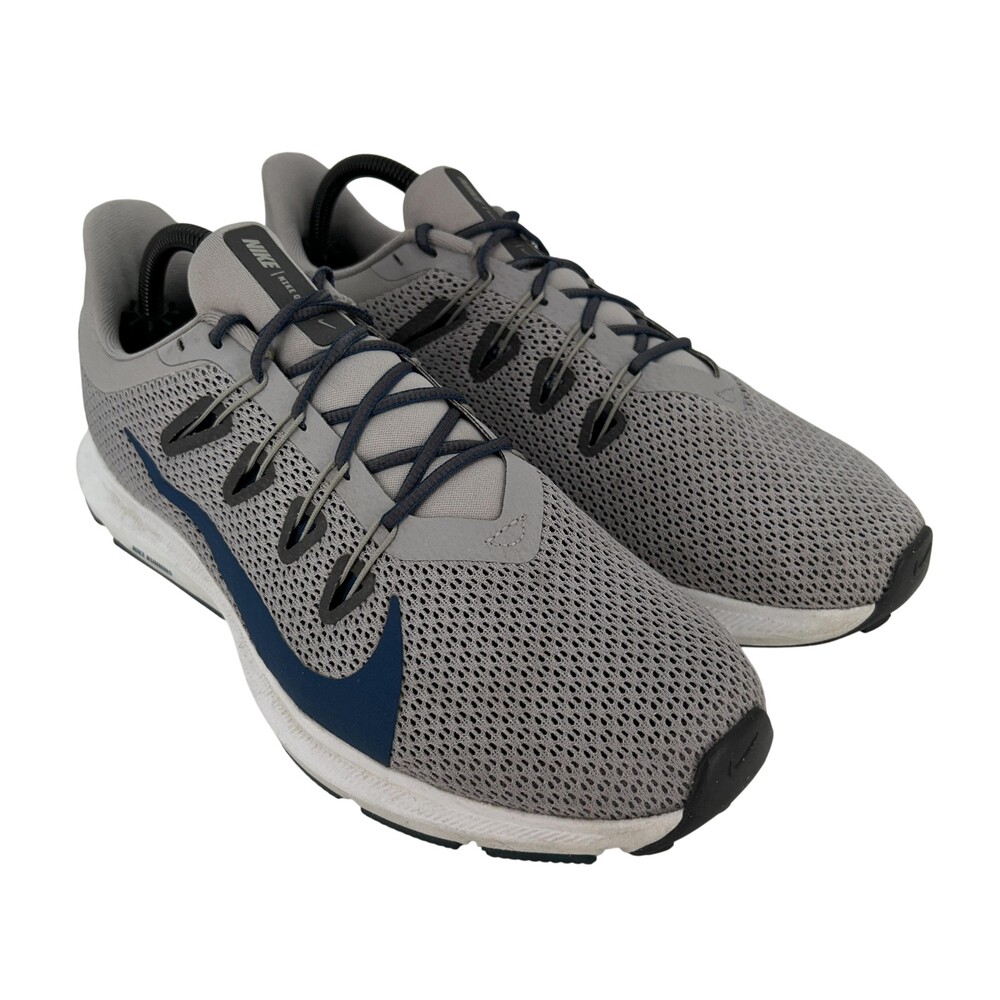 Nike Quest 2 Shoes Mens Size 9.5 Gray Mesh Running Athletic Sneakers CI3787-006
